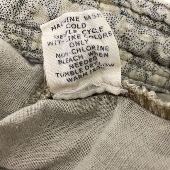 Blue Earth 100% Linen Pants women’s 4 Pants Drawstring Waist pockets roll tab - Picture 6 of 13